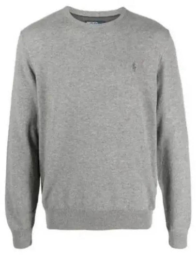 Logo Basic Pullover Knit Top Grey - POLO RALPH LAUREN - BALAAN 2