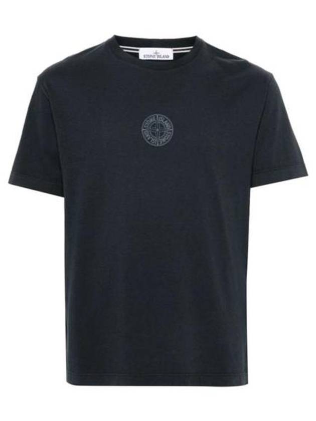 Compass Logo Short Sleeve T-Shirt Navy - STONE ISLAND - BALAAN 2