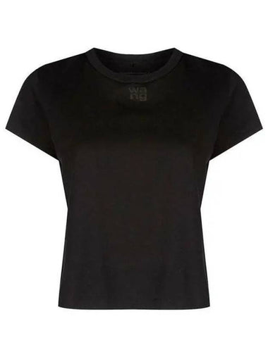 Alexander Wang 4CC3221358 Puff Logo Shrunken Short Sleeve T Shirt 4CC 271138 1066324 - ALEXANDER WANG - BALAAN 1