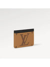 LV Big Logo Side-Up Monogram Grain Leather Card Wallet Brown - LOUIS VUITTON - BALAAN 4