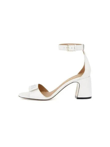 Women s Ankle Strap Block Heel Sandals Ivory 270856 - EMPORIO ARMANI - BALAAN 1