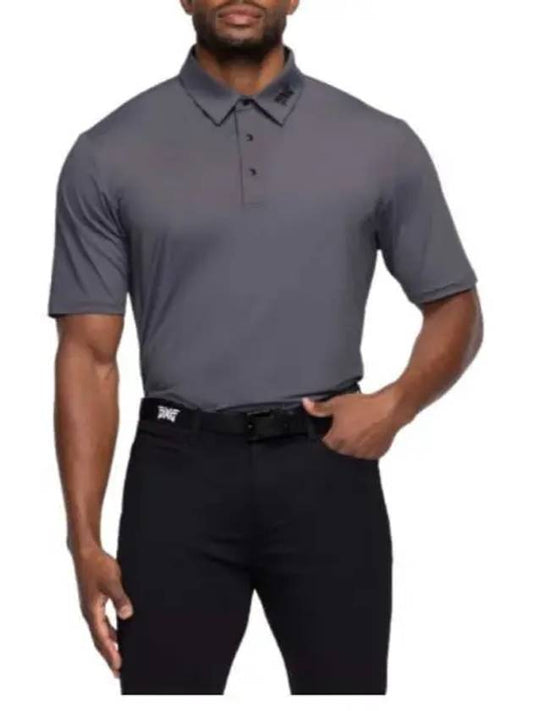 24 Athletic Fit BP Signature Polo CHARCOAL SNAP SSPOLO CHR Men s - PXG - BALAAN 1