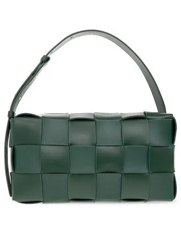 Brick Cassette Intrecciato Shoulder Bag Raintree - BOTTEGA VENETA - BALAAN 2