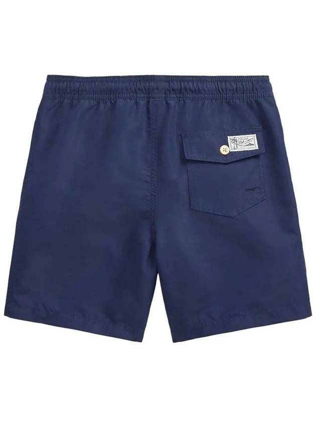 Embroidered Logo Drawstring Swim Shorts Navy - POLO RALPH LAUREN - BALAAN 4