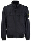 Garment Dyed Crinkle Reps R-Nylon Jacket Blue - STONE ISLAND - BALAAN 2