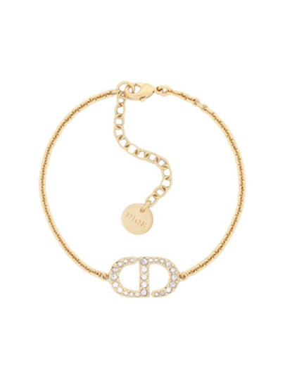 Petit CD Metal Crystal Bracelet Gold - DIOR - BALAAN 2