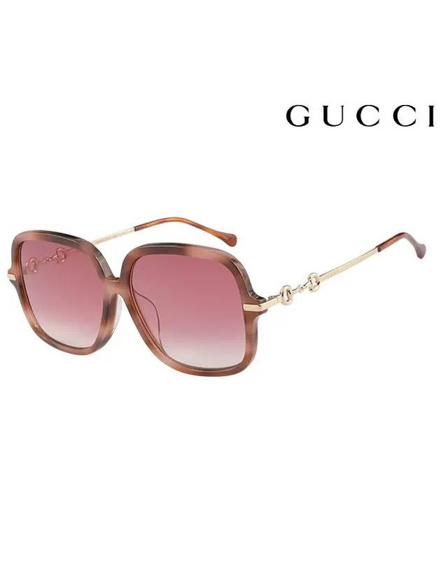 Eyewear Square Acetate Sunglasses Havana - GUCCI - BALAAN 2