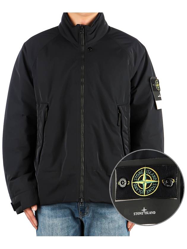 Micro Twill Pure Insulation Technology Primaloft Jacket Navy - STONE ISLAND - BALAAN 2