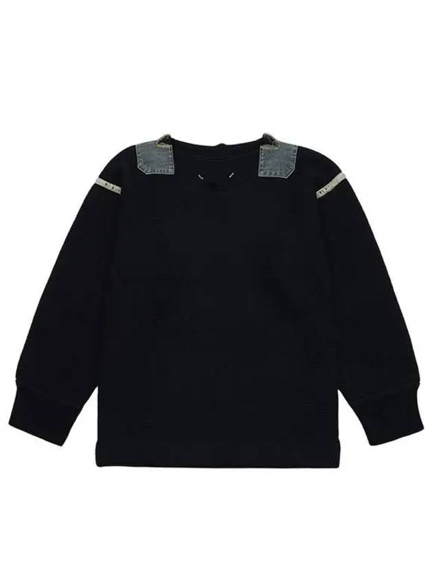 Arm Stitch Wool Knit Top Navy - MAISON MARGIELA - BALAAN 2