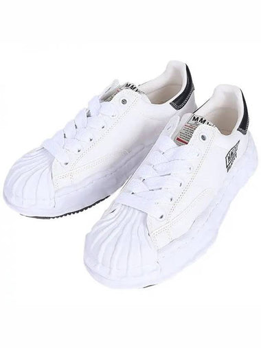 Men s Blakey OG Sole Canvas Sneakers White A08FW735 M 270573 1120967 - MIHARA YASUHIRO - BALAAN 1