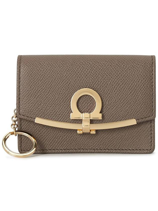 Ferragamo Gancini Keyring Women's Card Wallet 22 D198 CARAWAY SE 0714931 - SALVATORE FERRAGAMO - BALAAN 1