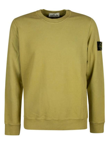 Wappen Patch Crewneck Sweatshirt Mustard - STONE ISLAND - BALAAN 1