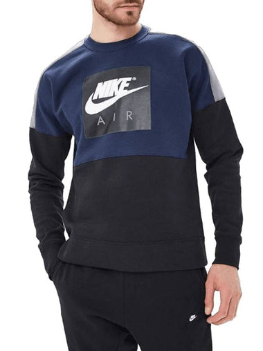 Heritage Air Crew Sweatshirt Navy Black - NIKE - BALAAN 1