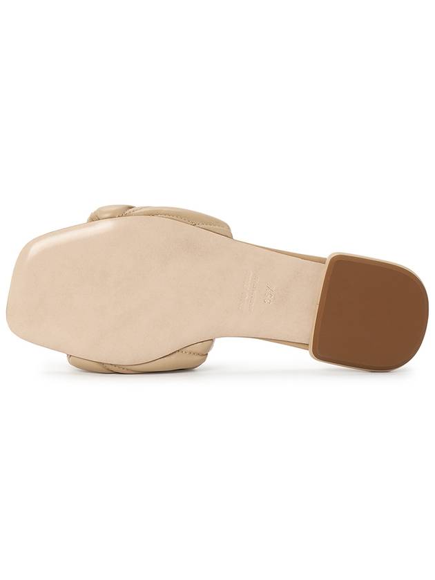 Matelasse Nappa Leather Slippers Beige - MIU MIU - BALAAN 6