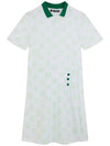 Women's Katherine Mini Dress White Green - J.LINDEBERG - BALAAN 3