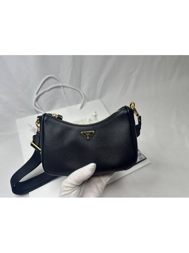 Saffiano leather mini chain shoulder bag 1BH174 - PRADA - BALAAN 5
