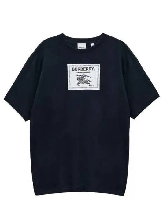Prorsum Label T Shirt Navy Short Sleeve Tee - BURBERRY - BALAAN 1