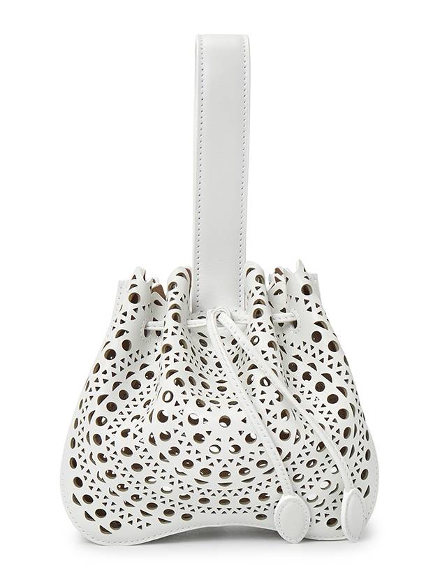 Rose Marie 16 Punching Bucket Bag White - ALAIA - BALAAN 4