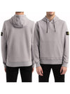 Wappen Patch Garment Dyed Hood Light Gray - STONE ISLAND - BALAAN 2