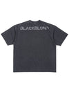 BBD Hidden Slogan Pigment T Shirt Charcoal - BLACKBLOND - BALAAN 3