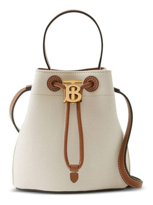 Mini TB Bucket Bag Natural Malt Brown - BURBERRY - BALAAN 2