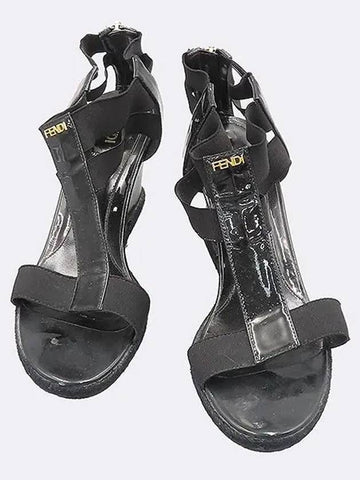 Smith Market used luxury goods black sandals women s shoes - FENDI - BALAAN 1