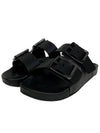 Men's Mallorca Buckle Sandals Slippers Black - BALENCIAGA - BALAAN 3