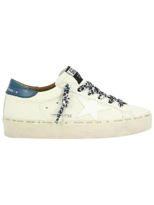 Women's High Star Blue Tab Nappa Leather Low Top Sneakers White - GOLDEN GOOSE - BALAAN 1