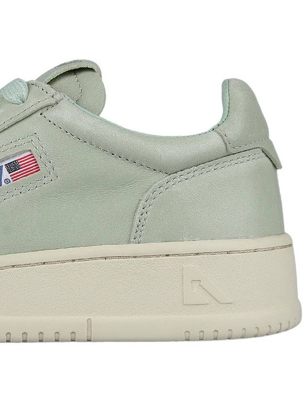 Women's Medalist Goatskin Low Top Sneakers Green - AUTRY - BALAAN 7