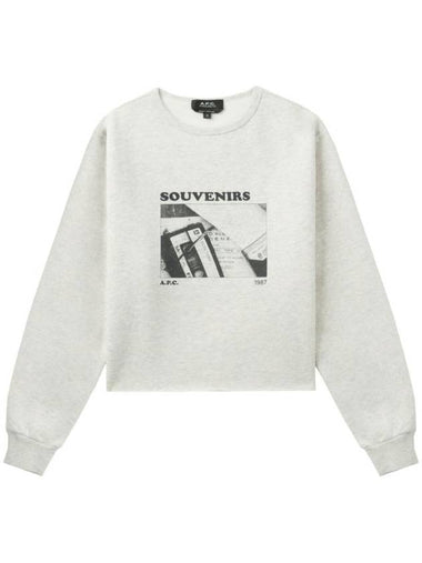 Cassettes Sweatshirt Heather Ecru - A.P.C. - BALAAN 1