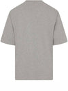 Small Heart Logo Boxy Fit Short Sleeve T-Shirt Grey - AMI - BALAAN 8