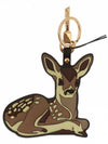 Deer Charm 2D Metal Key Holder Brown - BURBERRY - BALAAN 1