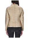 Women's Elena Slim Fit Bomber Padding Gold Beige - HERNO - BALAAN 6