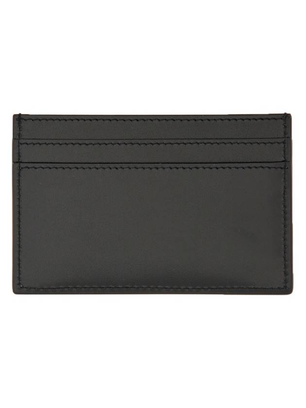 Monogram Card Case in Smooth Leather Black - SAINT LAURENT - BALAAN 3