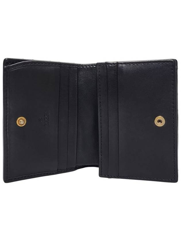 466492 GG Marmont Matelasse Black Card Case Half Wallet - GUCCI - BALAAN 7