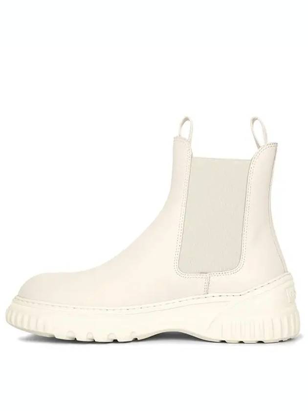 D Racer Calfskin Ankle Chelsea Boots White - DIOR - BALAAN 3