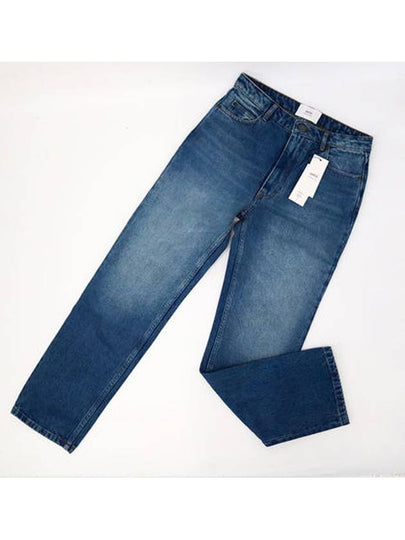 Logo Patch Straight Jeans Blue - AMI - BALAAN 2