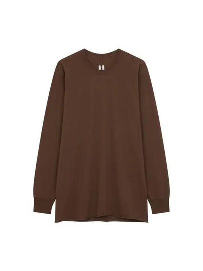 MEN Shibori Sleeve Roll Hem T-Shirt Brown 271042 - RICK OWENS - BALAAN 1