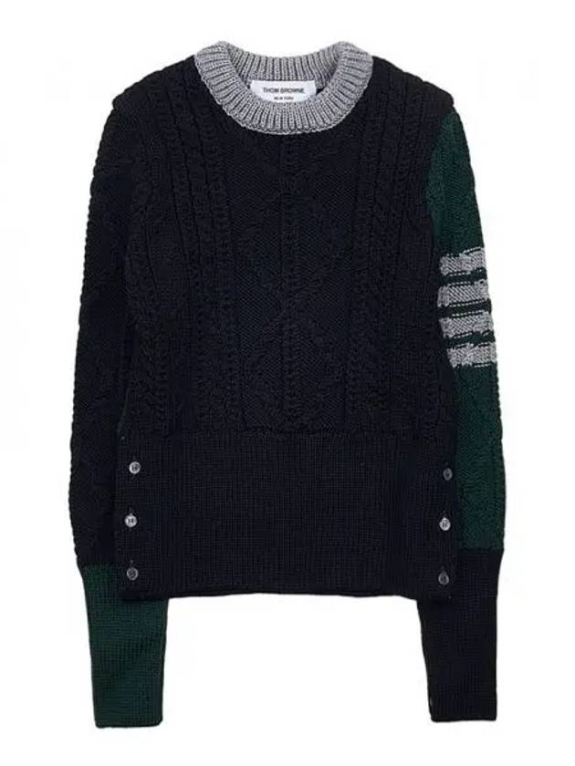 Fun Mix Cable Knit Top - THOM BROWNE - BALAAN 2