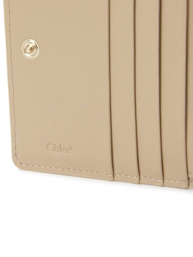 Sense Soft Leather Half Wallet Beige - CHLOE - BALAAN 7