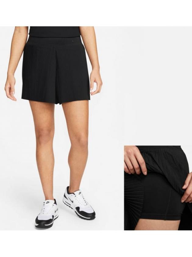 01DH2464010Women’sGolf Pleated 2IN1 ShortsBlack - NIKE - BALAAN 1