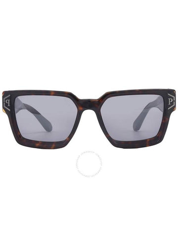 Philipp Plein Grey Square Men's Sunglasses SPP005M 722X 57 - PHILIPP PLEIN - BALAAN 1