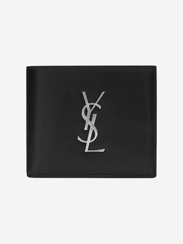 East/West Wallet In Smooth Leather Black - SAINT LAURENT - BALAAN 2