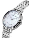 Women’s Kappa Mother Of Pearl DialMetal Watch Silver - EMPORIO ARMANI - BALAAN 4