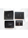 Cassandre Matelasse Card Case In Grain De Poudre Embossed Leather Black - SAINT LAURENT - BALAAN 9