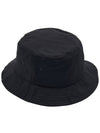 Logo Embroidered Cotton Bucket Hat Black - KENZO - BALAAN 4