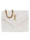 Women's Micro Gabi Lambskin Cross Bag White - SAINT LAURENT - BALAAN 1