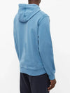 Waffen Patch Cotton Fleece Hoodie Power Blue - STONE ISLAND - BALAAN 4