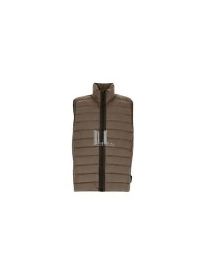 Loom Woven Chambers Recycled Nylon Down TC Vest Brown - STONE ISLAND - BALAAN 2