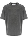 Back Logo Patch Crew Neck Short Sleeve T-Shirt Faded Black - ACNE STUDIOS - BALAAN 6